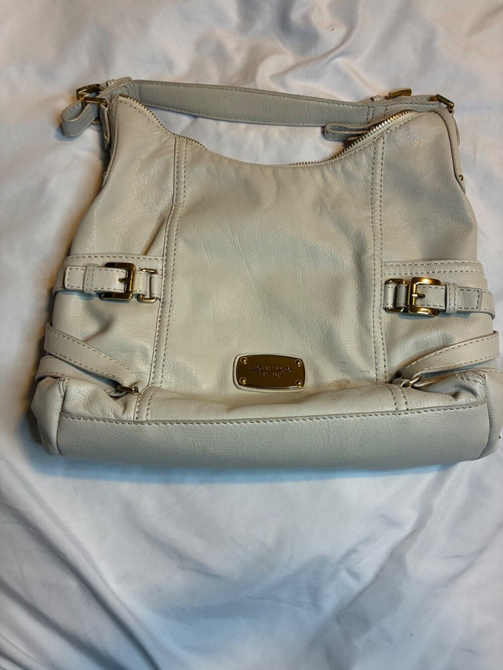 Michael Kors Cream Leather Handbag